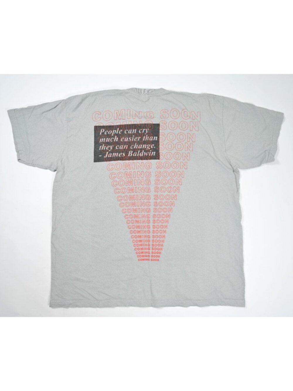Denim Tears x Someware Coming Soon T-Shirt in Grey - Picture 3 of 3